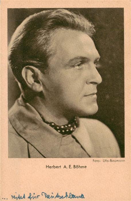 Foto Ufa-Baumann Nr. Herbert A.E. Boehme