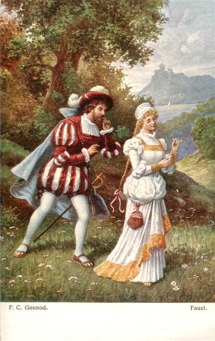 Gounod F. C. Kuenstlerkarte L.&B. W.I. Nr. 902 Faust