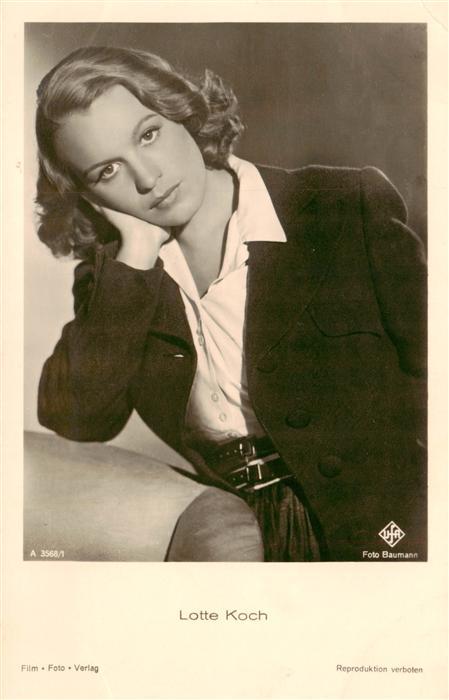 Foto Ufa-Baumann Nr. A 3568/1 Lotte Koch