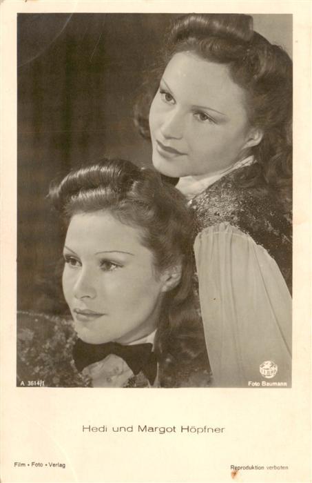 Foto Baumann Nr. A 3614/1 Hedi und Margot Hoepfner
