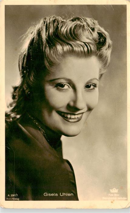 Foto Tobis Binz Ross Verlag A 3341/1 Gisela Uhlen