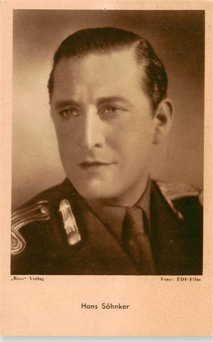 Foto Ross Nr. FDF Film Hans Soehnker