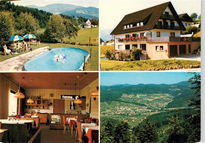 Unterharmersbach Schwimmbad Pension Cafe Roch Gaststube Panorama