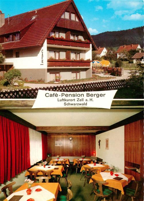 Zell Harmersbach Cafe Pension Berger Gastraum
