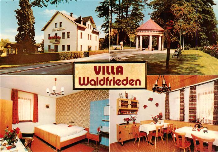 Bad Alexandersbad Villa Waldfrieden Pavillon Zimmer Gaststube