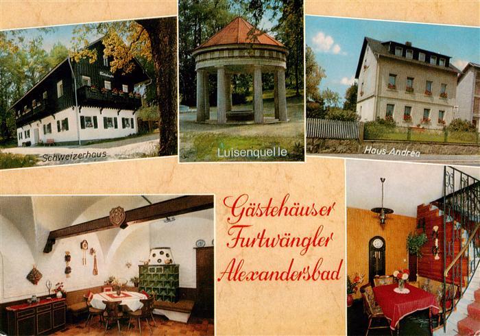 Alexandersbad Bad Schweizerhaus Luisenquelle Haus Andrea Gastraeume Gaestehaeuse