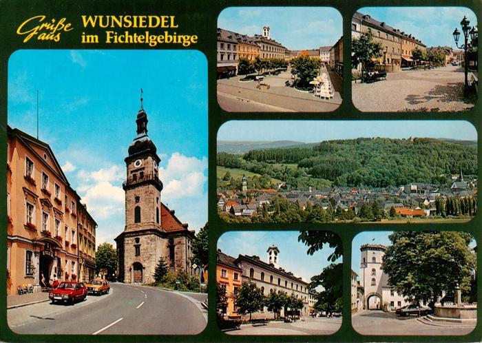 Wunsiedel Kirche Ortspartien Stadttor Brunnen Panorama