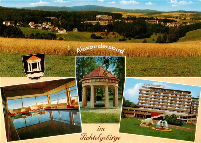 Alexandersbad Bad Panorama Hallenbad Pavillon Kur und Sporthotel