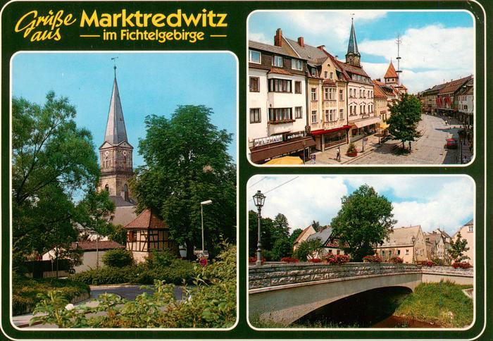 Marktredwitz Kirche Ortspartie Kirche Bruecke