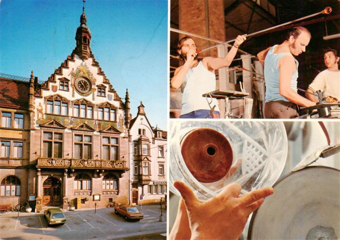 Wolfach Schwarzwald Rathaus Dorotheenhuette Glasmacher bei der Arbeit