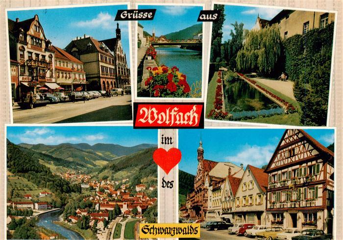 Wolfach Schwarzwald Hauptstrasse Wolfach Park Ortspartie