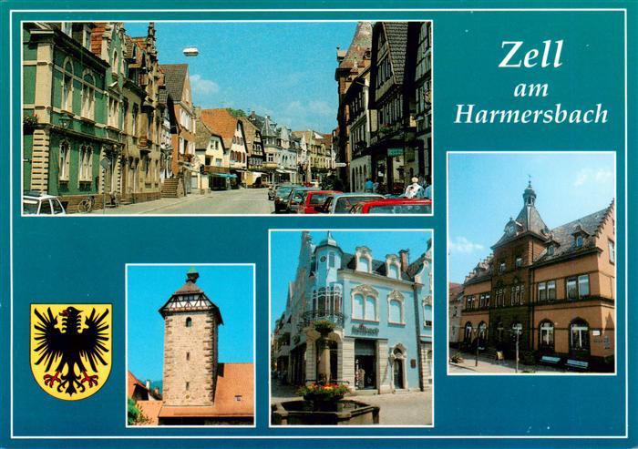 Zell Harmersbach Hauptstrasse Storchenturm Ortsmotive