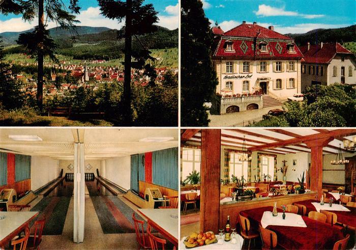 Zell Harmersbach Panorama Hotel Badischer Hof Kegelbahn Gaststube