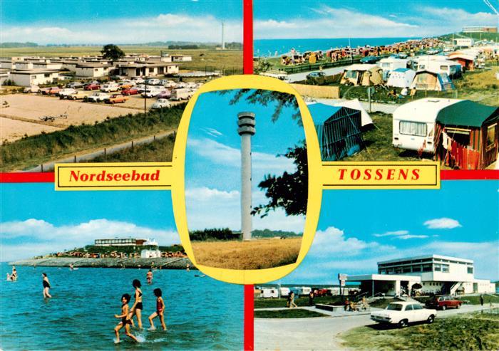 Tossens Nordseebad Panorama Campingplatz Badespass Leuchtturm