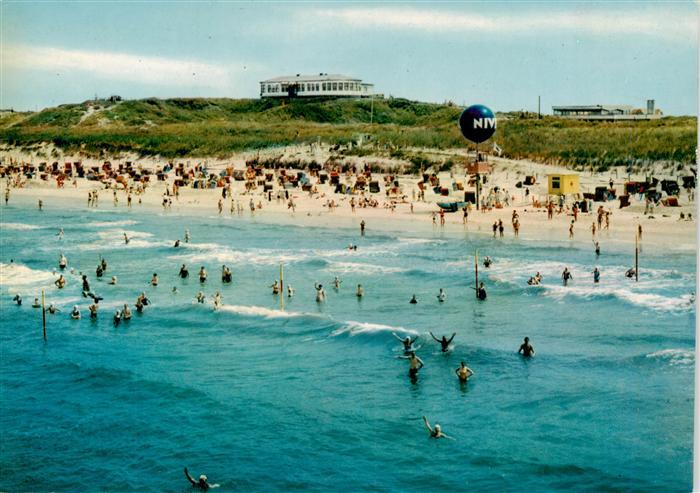 Langeoog Nordseebad Strandleben Fliegeraufnahme
