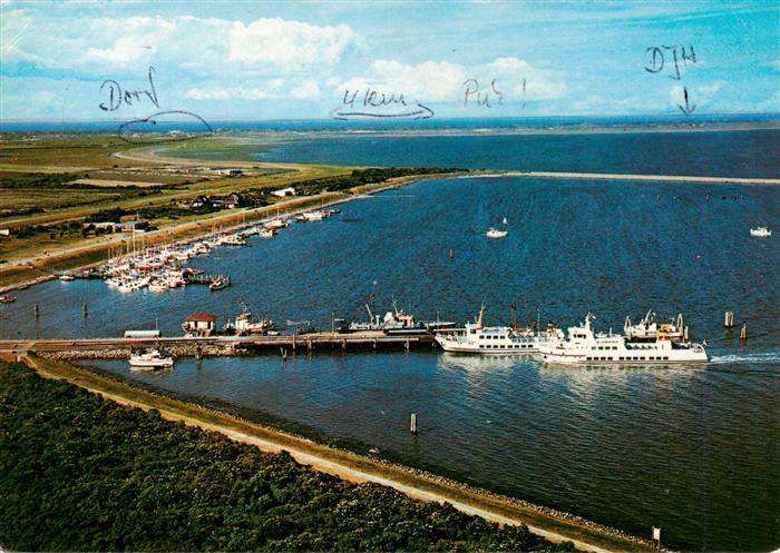 Langeoog Nordseebad Fliegeraufnahme mit Anleger