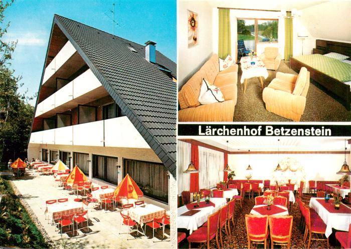 Betzenstein Hotel Restaurant Laerchenhof Terrasse Gastraum Zimmer