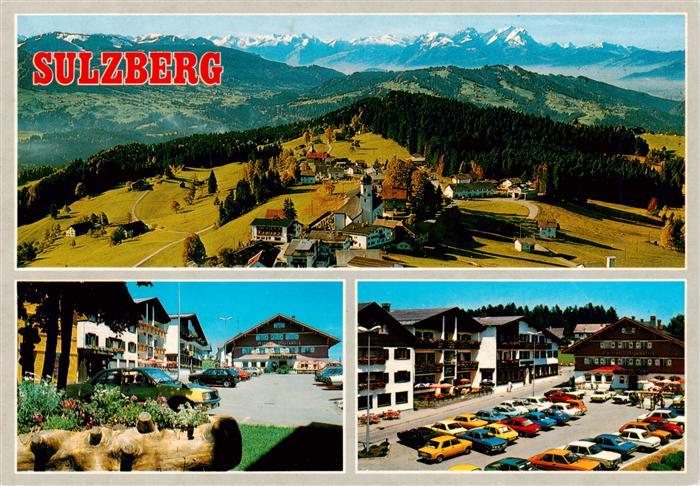 Sulzberg Vorarlberg AT Fliegeraufnahme Marktplatz