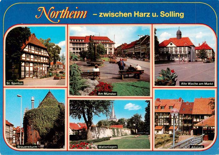 Northeim Niedersachsen Am Muenster St Spiritus Alte Wache Wallanlagen Fachwerkha