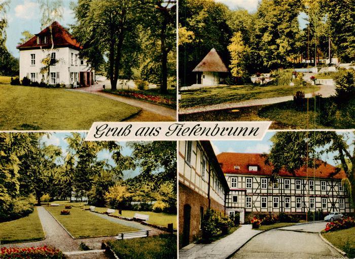 Tiefenbrunn Goettingen Schalksmuehle Parkpartien Fachwerkhaus