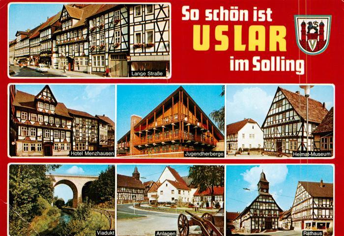 Uslar Solling Lange Strasse Hotel Menzhausen Jugendherberge Heimatmuseum Viadukt