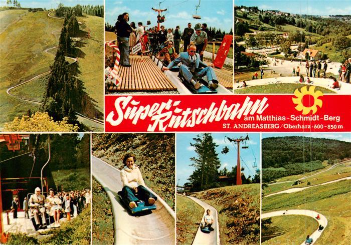 St Andreasberg Harz Super Rutschbahn am Matthias Schmidt Berg Details
