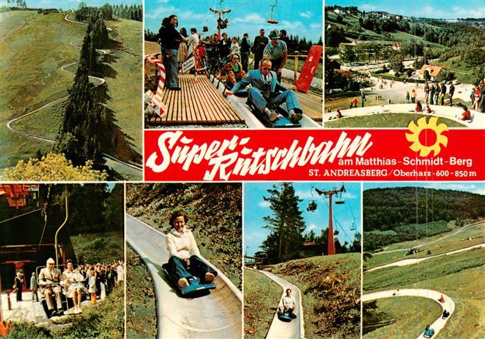 St Andreasberg Harz Super Rutschbahn am Matthias Schmidt Berg Details