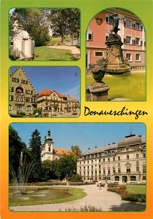 Donaueschingen Park Rathaus Brunnen Schloss