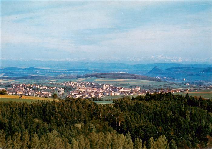 Engen Hegau Panorama mit Bodensee und Schweizer Alpen