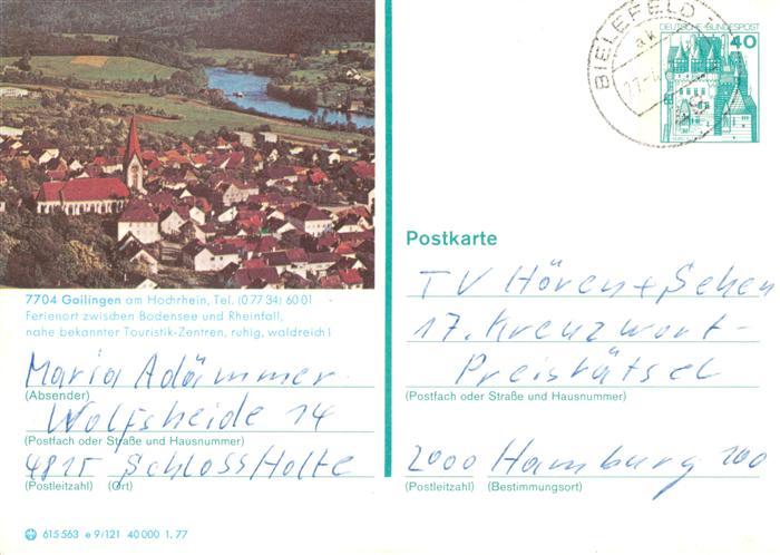 Gailingen Singen BW Partie am Hochrhein