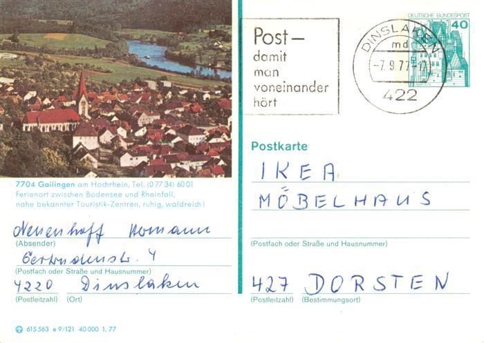 Gailingen Singen BW Partie am Hochrhein