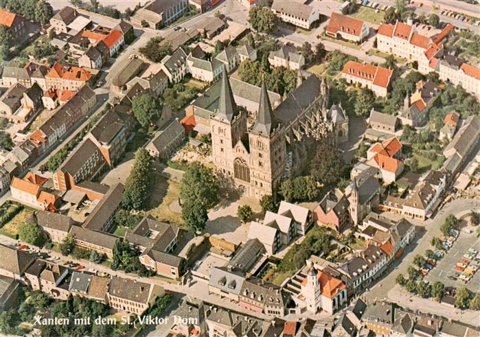 Xanten Stadtzentrum mit St. Viktor Dom 12. Jhdt.
