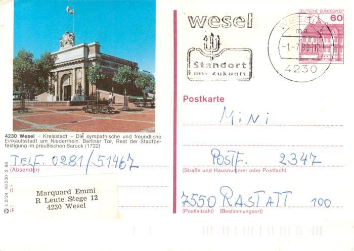 Wesel  Rhein Berliner Tor