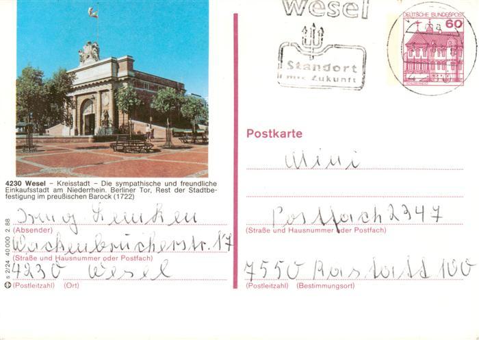 Wesel  Rhein Berliner Tor