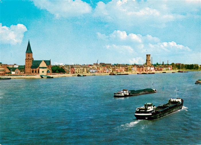 Emmerich Rhein Panorama Binnenschifffahrt
