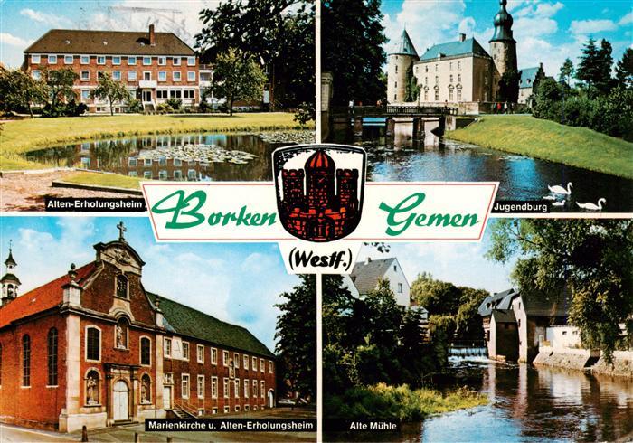 Gemen Borken Westfalen Alten-Erholungsheim Jugendburg Marienkirche Alte Muehle