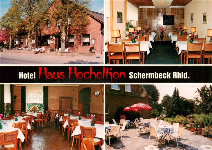 Schermbeck Niederrhein Hotel Haus Hecheltjen Restaurant Terrasse