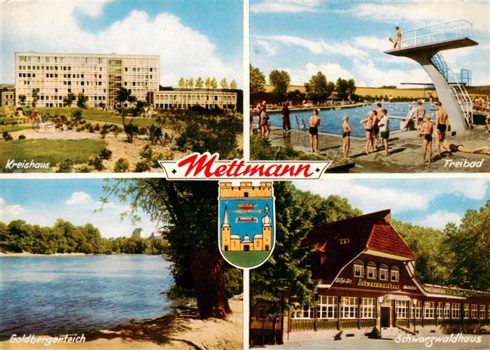 Mettmann Kreishaus Freibad Goldbergerteich Schwarzwaldhaus