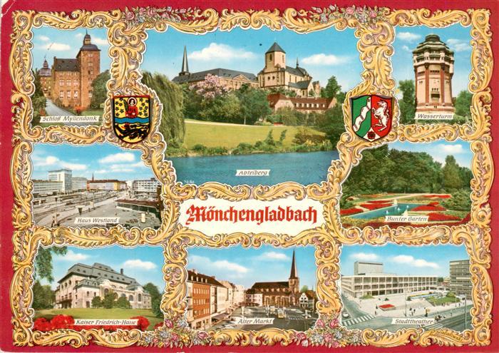 MoeNCHENGLADBACH NRW Schloss Myllendonk Abteiberg Wasserturm Haus Westland Bunt