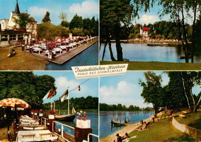 Amern Inselschloesschen im Hariksee Restaurant Terrasse