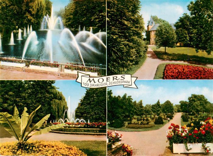 Moers Moers NRW Partien im Schlosspark Wasserspiele Kirche 100jaehriges Jubilaeu