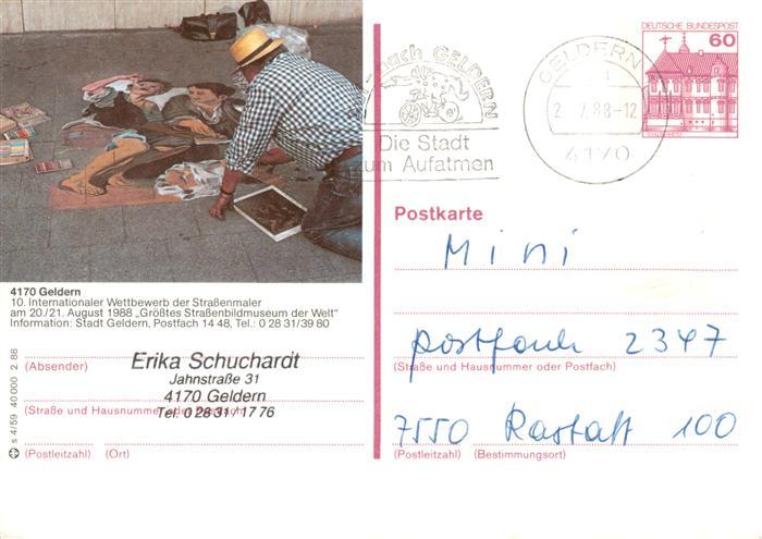 Geldern 10. Internationaler Wettbewerb der Strassenmaler Groesstes Strassenbildm