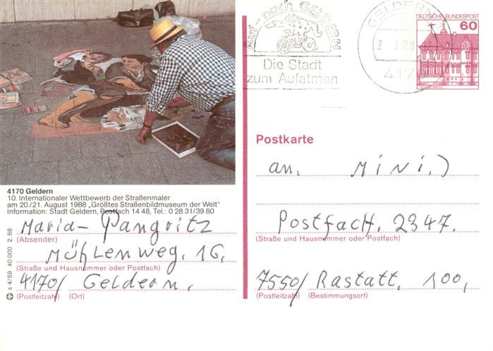 Geldern 10. Internationaler Wettbewerb der Strassenmaler Groesstes Strassenbildm