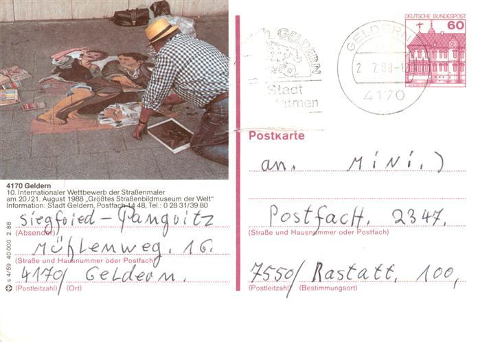 Geldern 10. Internationaler Wettbewerb der Strassenmaler Groesstes Strassenbildm