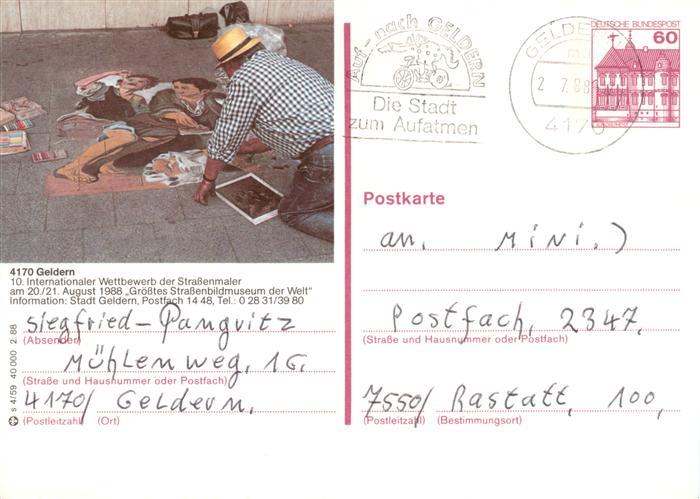 Geldern 10. Internationaler Wettbewerb der Strassenmaler Groesstes Strassenbildm