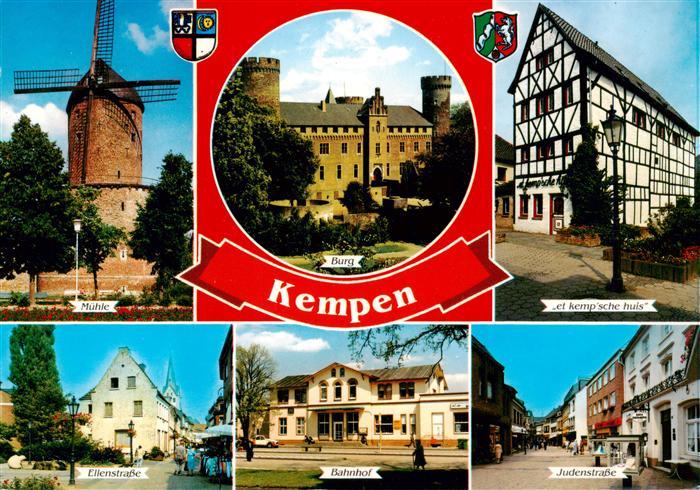 Kempen Niederrhein Muehle Burg et kemp'sche huis Fachwerkhaus Strassenpartien Ba