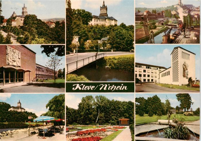 Kleve Bad Cleve Teilansichten Schloss Park