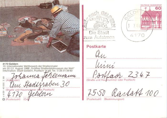 Geldern 10. Internationaler Wettbewerb der Strassenmaler Groesstes Strassenbildm