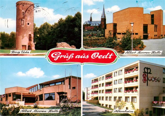 Oedt Grefrath NRW Burg Uda Albert-Mooren-Halle Altenheim