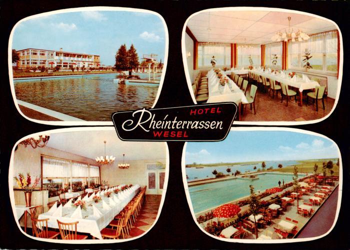 Wesel  Rhein Rheinterrassen Restaurant Freibad